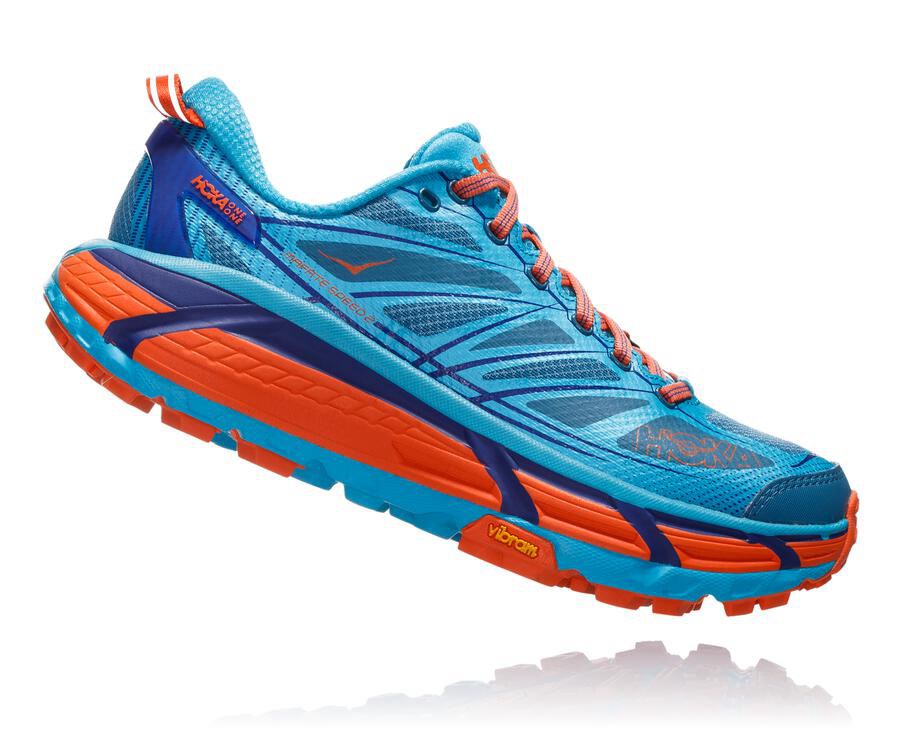 Tenis Hoka One One Trail Mujer Azules - Mafate Speed 2 - IKHF51673